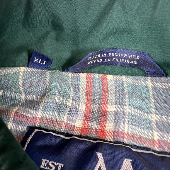 Members Only XLT Jacket | Beige Windbreaker Retro 80s Dadcore Plaid Lined Coat - Picture 9 of 13